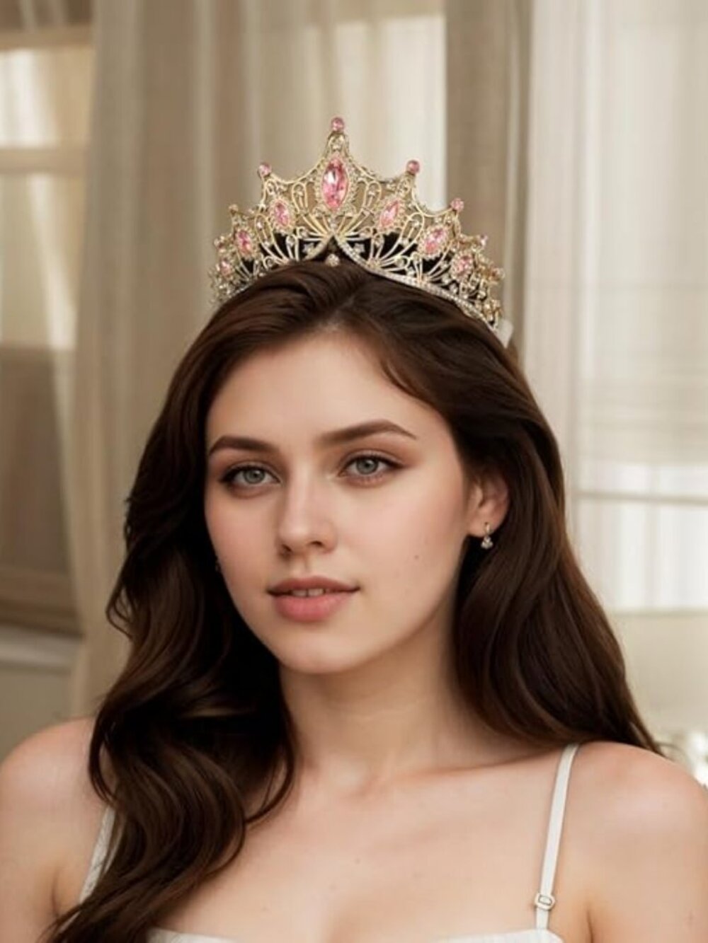 Tiaras and Crowns for Women, Bride Royal Queen Headband Princess Quinceanera